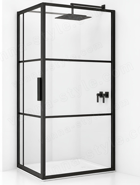 Душевой уголок Riho Grid GB203 G004020121 120x90, профиль черный 120x90, профиль черный