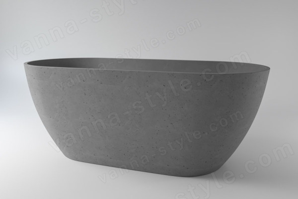 Ванна HOLBI Venus 2.01.001.44.4 168x80 из искусственного камня, бетон 168x80 из искусственного камня, бетон