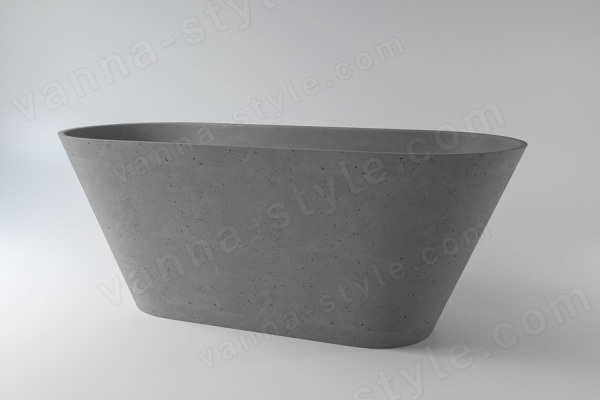 Ванна HOLBI Selena 2.01.006.44.4 161x68 из искусственного камня, бетон 161x68 из искусственного камня, бетон