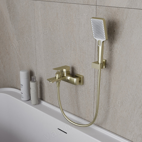 Смеситель для ванны Oliveeka D OL-639003A-BG, золотой матовый