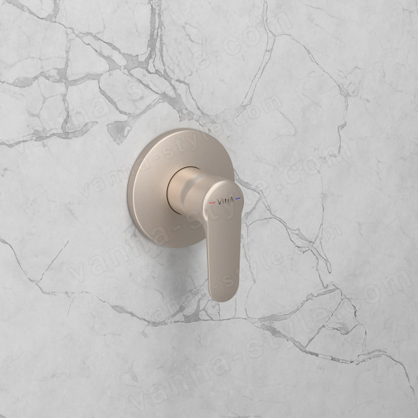 Смеситель для ванны Vitra Root Round A4272834EXP встраиваемый, брашированный никель