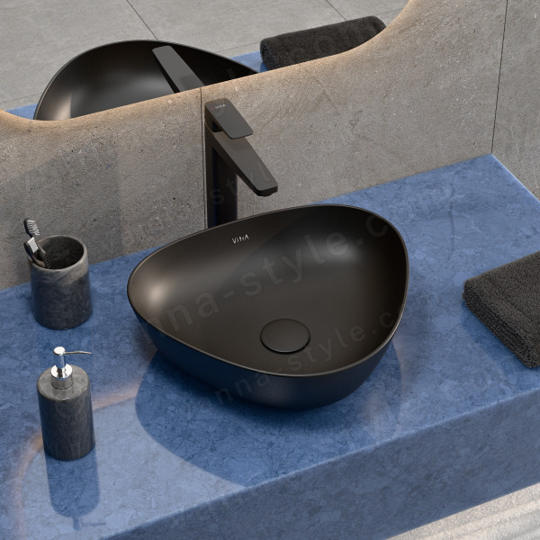 Смеситель для раковины Vitra Root Square A4273336EXP высокий, черный матовый