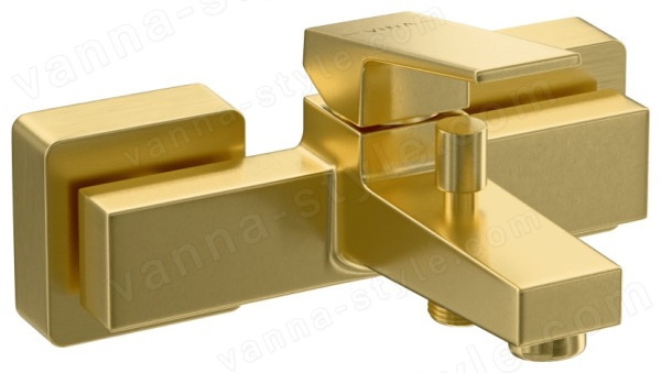Смеситель для ванны Vitra Minimax Square A4352025EXP, брашированное золото