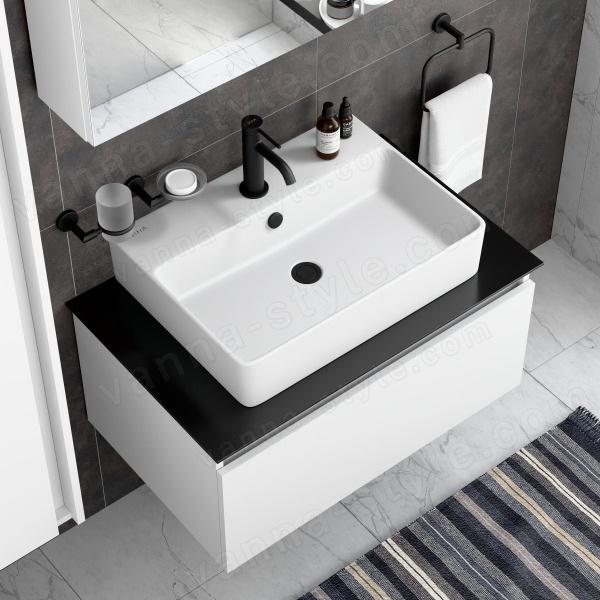 Смеситель для раковины Vitra Minimax Round A4353036EXP, черный матовый