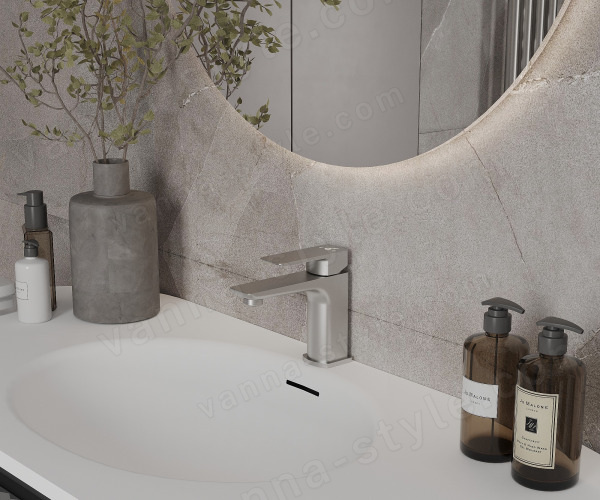 Смеситель для раковины Oliveeka D OL-139003-BN, никель матовый