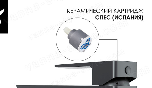 Смеситель для раковины Oliveeka D OL-239003-BGM высокий, матовый оружейный металл
