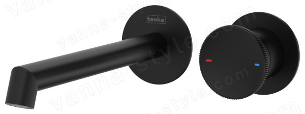Смеситель для раковины TESKA Arte E5508 встраиваемый, черный