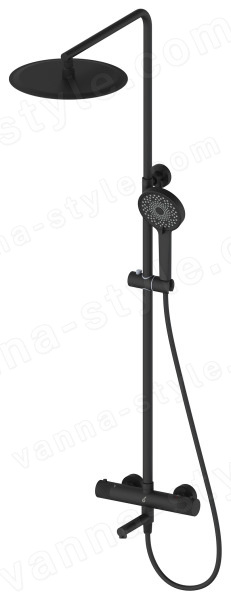 Душевая система Oliveeka Y OL-739902-MB, черный матовый