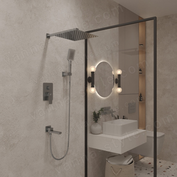 Душевая система Oliveeka D OL-939003-CR встраиваемая, хром