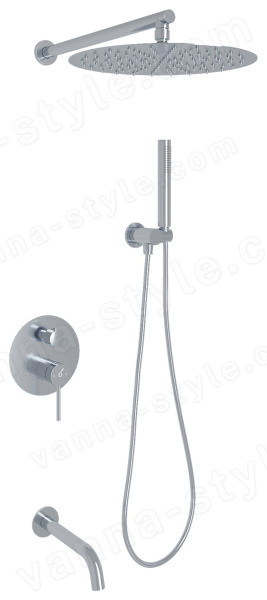 Душевая система Oliveeka Y OL-88939017-CR встраиваемая, хром