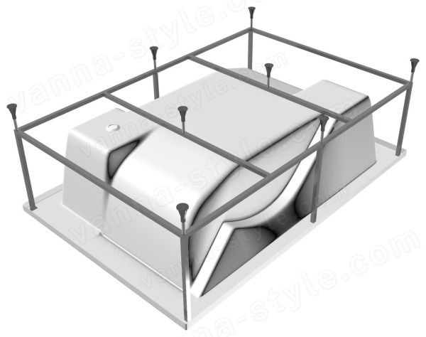 Каркас для ванны Vayer Kasandra Гл000025137 195x135 стальной