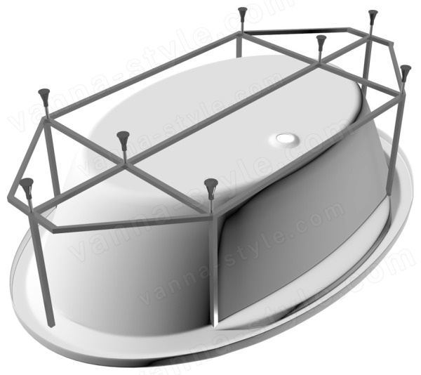 Каркас для ванны Vayer Opal Гл000007023 180x120 стальной