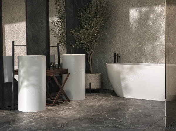 Раковина HOLBI ANDROMEDA 44x44, бетон