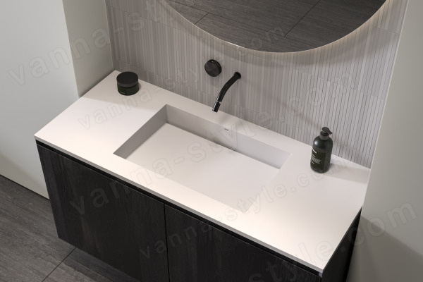 Раковина HOLBI POLARIS 58x37, окраска по RAL на всю толщину