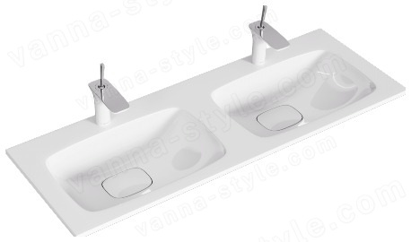 Тумба с раковиной Aqwella Акцент ACC0112W 122x45 подвесная, белый