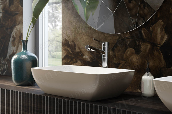 Раковина HOLBI TITAN 59x36, окраска по RAL снаружи