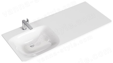 Тумба с раковиной Aqwella Дуэт DU01051+FOR.11.04.D-L 115x50 подвесная, белый