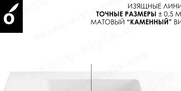 Раковина Oliveeka Urban 100x50, белая