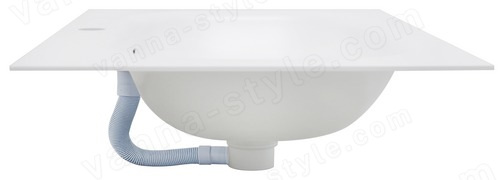 Раковина Oliveeka M115W80 80x46, белая матовая 80x46, белая матовая