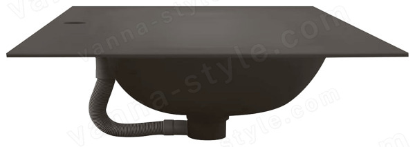 Раковина Oliveeka M115B70 70x46, темно-коричневая 70x46, темно-коричневая