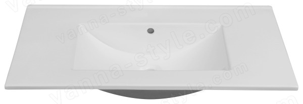 Раковина Oliveeka NVS90 90x46 без отверстия под смеситель, белая