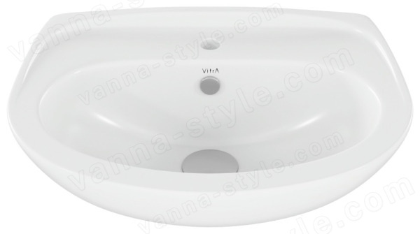 Раковина Vitra Normus 55x42 с пьедесталом, белая