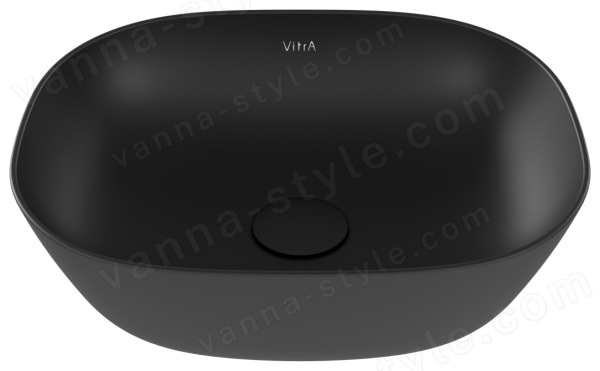 Накладная раковина Vitra Plural 45x38, черная матовая