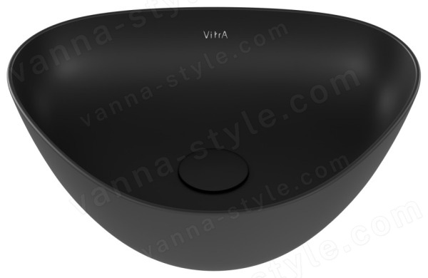 Накладная раковина Vitra Plural 47x40, черная матовая