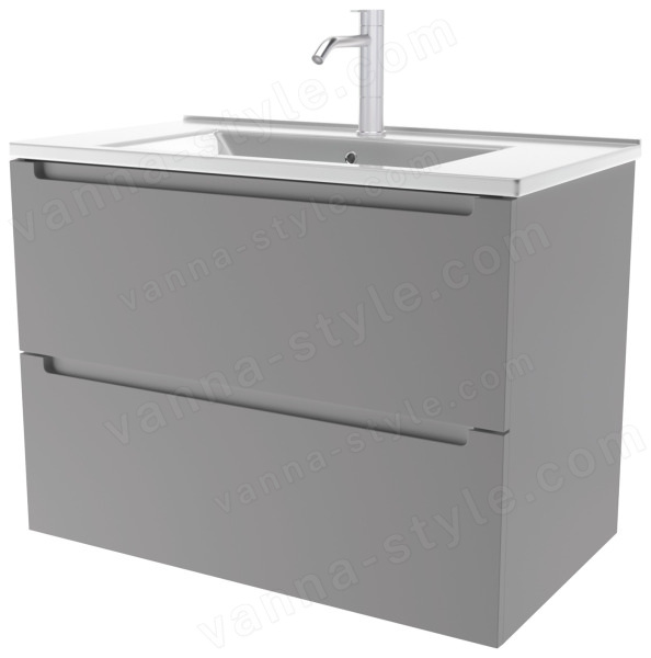 Тумба под раковину ZOV Дион D60PG 59x45 подвесная, платиновый