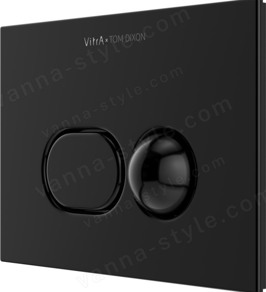 Кнопка смыва для инсталляции Vitra Liquid 740-2101, глянцевый черный