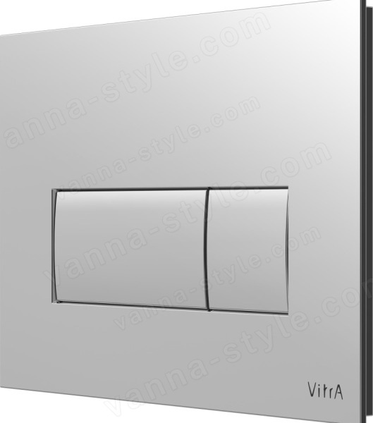 Кнопка смыва для инсталляции Vitra Root Square 740-2380, глянцевый хром