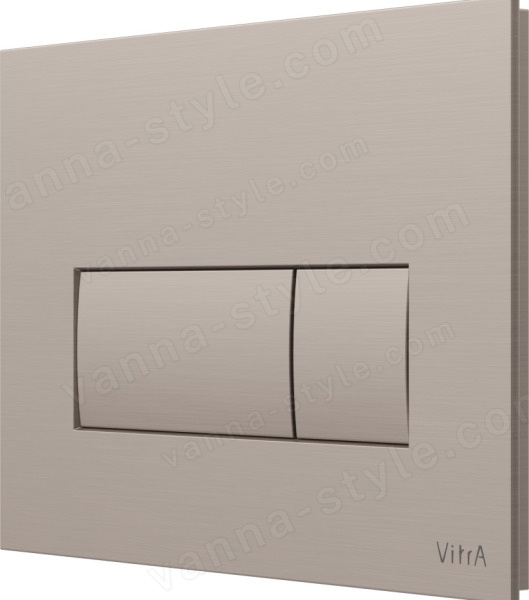 Кнопка смыва для инсталляции Vitra Root Square 740-2395, брашированный никель