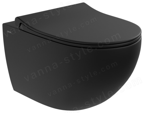 Подвесной унитаз Vitra Sento 7748B083-0101, черный матовый
