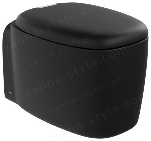 Подвесной унитаз Vitra Plural 7830B483-0075, черный матовый