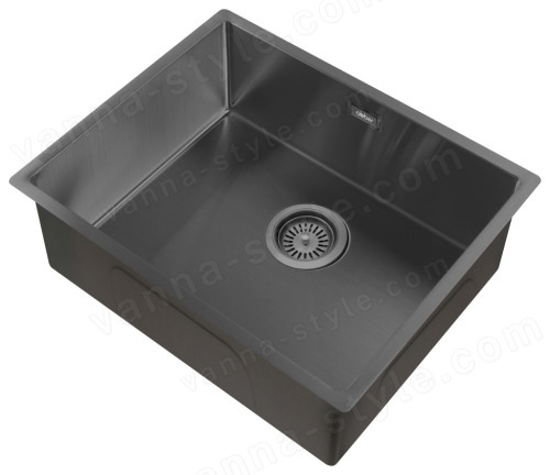 Кухонная мойка Abber Wasser kreis AF2196GM 54x44 стальная, оружейная сталь