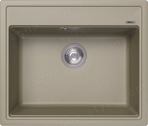 Кухонная мойка Abber Quarz AQ2902S 60x51 из кварцевого композита, песочный