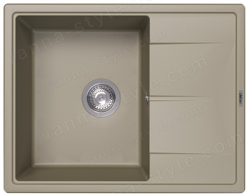Кухонная мойка Abber Quarz AQ2903S 65x51 из кварцевого композита, песочный