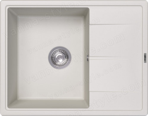 Кухонная мойка Abber Quarz AQ2903W 65x51 из кварцевого композита, белый