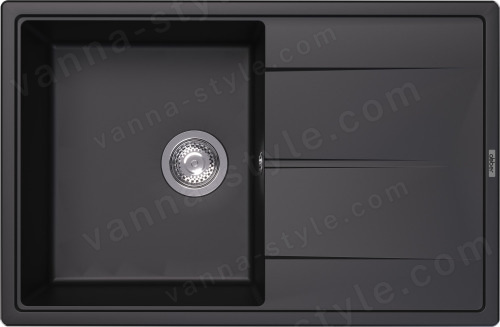 Кухонная мойка Abber Quarz AQ2904B 78x51 из кварцевого композита, черный