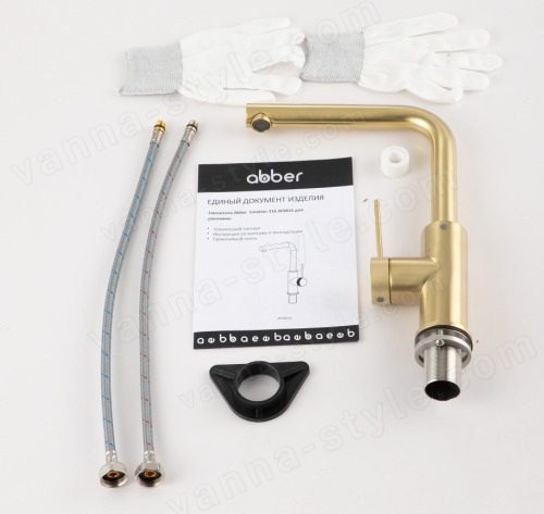 Смеситель для кухни Abber Emotion 316 AF8814BG, золото брашированное