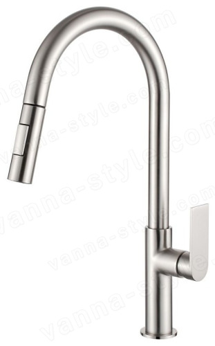 Смеситель для кухни AQG Alpha 05SOA510NI, зачищенный никель