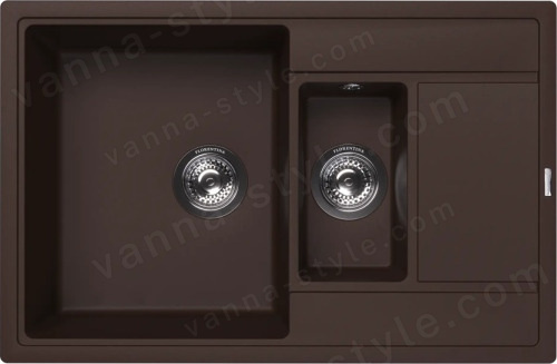 Кухонная мойка Florentina Липси 20.250.D0780.206 78x51 из кварцевого композита, брауни