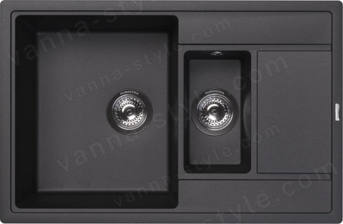 Кухонная мойка Florentina Липси 20.250.D0780.302 78x51 из кварцевого композита, антрацит