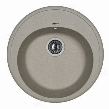 Кухонная мойка Florentina Лацио 20.290.B0510.307 51x51 из кварцевого композита, серый шёлк