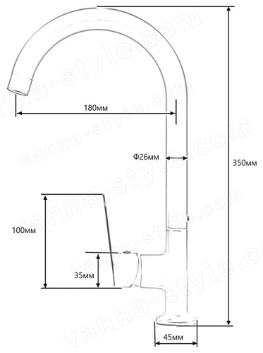 Смеситель для кухни ESKO Calcutta CALC519W, белый