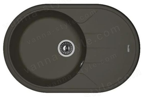 Кухонная мойка Florentina Лацио 20.295.C0780.302 78x51 из кварцевого композита, антрацит