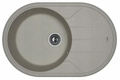Кухонная мойка Florentina Лацио 20.295.C0780.307 78x51 из кварцевого композита, серый шёлк
