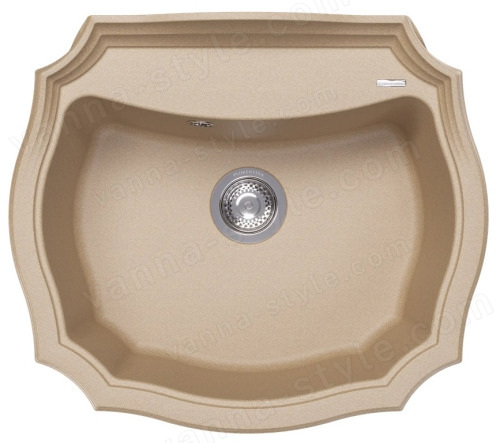 Кухонная мойка Florentina Эмилия 20.355.D0640.104 64x55 из кварцевого композита, бежевый