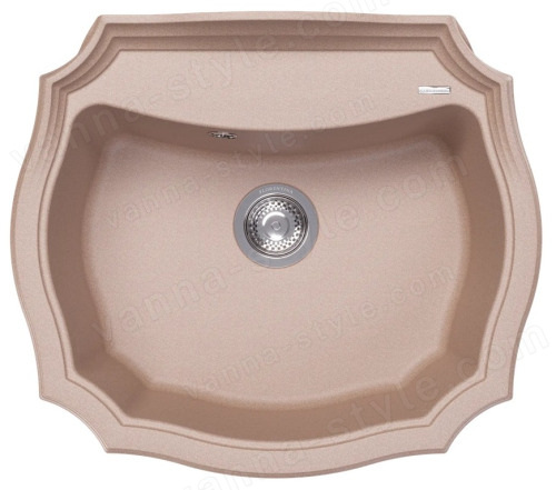 Кухонная мойка Florentina Эмилия 20.355.D0640.107 64x55 из кварцевого композита, песочный