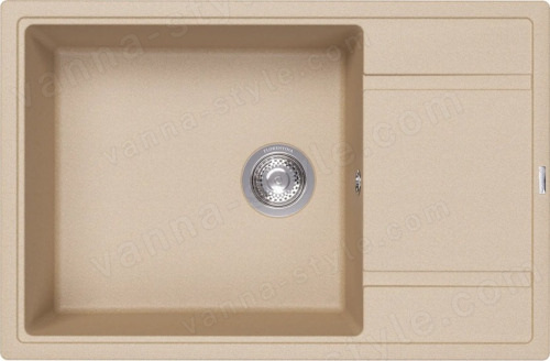Кухонная мойка Florentina Липси 20.505.D0780.104 78x51 из кварцевого композита, бежевый